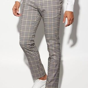 Boohoo man Men's Plaid Trousers